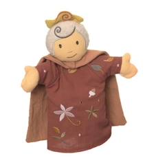 Jouet-Jeux d'imagination-Figurines, mini mondes, héros et animaux-Marionnette à main Reine - Egmont Toys - 25 cm - Pour enfants dès 12 mois - Lavable en machine