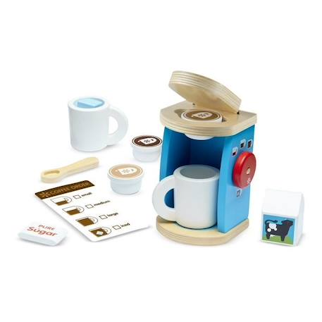 Service à café en bois - MELISSA & DOUG - Garçon et Fille - A partir de 3 ans - 10 pièces BLANC 1 - vertbaudet enfant 