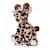 Peluche - DOUDOU ET COMPAGNIE - Lisi la girafe naturelle 30 cm - Souple et amusante MARRON 3 - vertbaudet enfant 