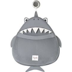 Filet de rangement pour le bain Requin - 3 Sprouts - résistant à la moisissure - ventouse antidérapante  - vertbaudet enfant