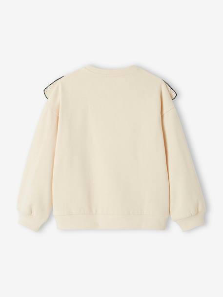 Sweat avec volant en broderie anglaise fille corail+vanille 5 - vertbaudet enfant 