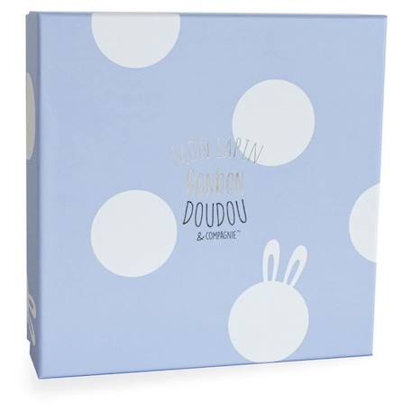 DOUDOU ET COMPAGNIE Lapin Bonbon - Doudou Bleu BLEU 3 - vertbaudet enfant 