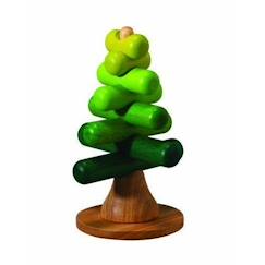 -Arbre à Empiler - PLAN TOYS - Mixte - A partir de 24 mois - Dimensions 12,5 x 11,3 x 23 cm