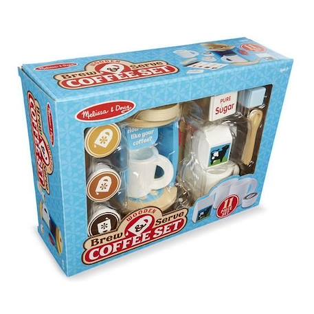 Service à café en bois - MELISSA & DOUG - Garçon et Fille - A partir de 3 ans - 10 pièces BLANC 4 - vertbaudet enfant 