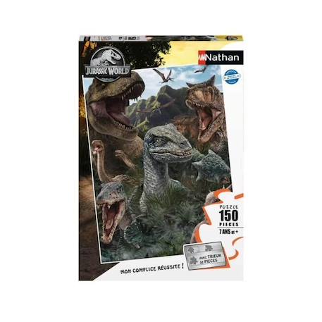 Puzzle - Nathan - Jurassic World 3 - Animaux - 150 pièces - Mixte MARRON 3 - vertbaudet enfant 