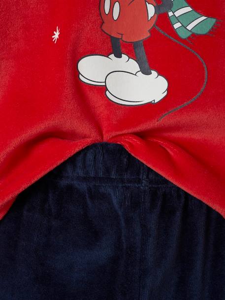 Pyjama garçon Disney® Mickey Noël rouge/marine 4 - vertbaudet enfant 