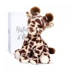 -Peluche - DOUDOU ET COMPAGNIE - Lisi la girafe naturelle 30 cm - Souple et amusante