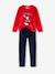 Pyjama garçon Disney® Mickey Noël rouge/marine 1 - vertbaudet enfant 