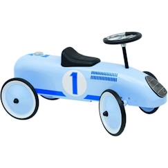 Jouet-Premier âge-Porteur Voiture Numéro 1 Bleu - GOKI - Jouet Enfant 12 mois et plus - Métal et plastique - 73,5 x 35 x 34,5 cm