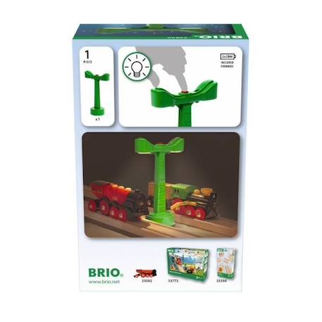 BRIO World Eclairage Ferroviaire - Accessoire pour circuit de train en bois - Ravensburger - Mixte dès 3 ans BLEU 4 - vertbaudet enfant 