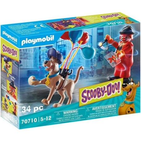 PLAYMOBIL - 70710 - SCOOBY-DOO! Fantôme du clown - Figurines avec accessoires MARRON 1 - vertbaudet enfant 