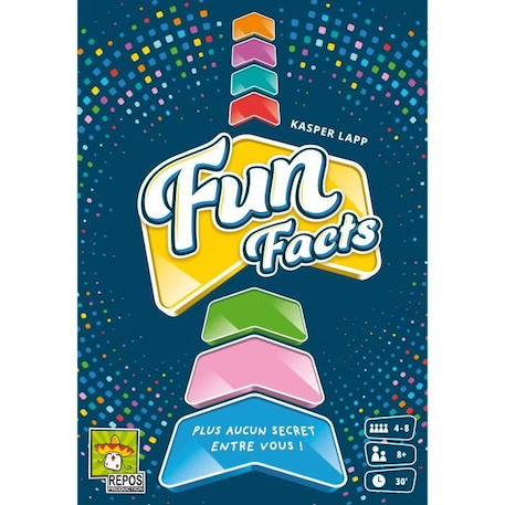 Jeu de société Fun Facts - Asmodee - Mixte - A partir de 3 ans - Bleu - Multicolore BLEU 3 - vertbaudet enfant 