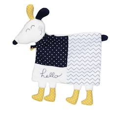 Doudou Mouchoir en velours blanc  - vertbaudet enfant