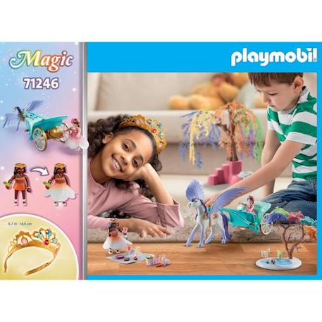 PLAYMOBIL - 71246 - Princesses - Calèche et cheval ailé - 101 pièces - Magic BLEU 3 - vertbaudet enfant 