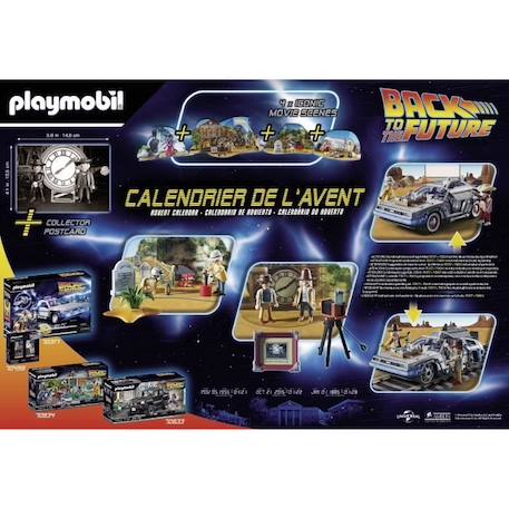 Calendrier de l'Avent PLAYMOBIL - Retour Vers Le Futur Part III - 75 pièces NOIR 3 - vertbaudet enfant 