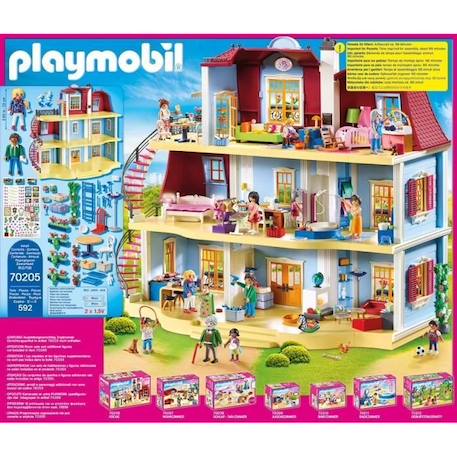 PLAYMOBIL - 70205 - Dollhouse La Maison Traditionnelle - Grande Maison Traditionnelle ROSE 2 - vertbaudet enfant 