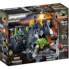 Jouet-Jeux d'imagination-PLAYMOBIL - 70623 - Dino Rise - Dino Rock - Mixte - A partir de 4 ans - Garantie 2 ans