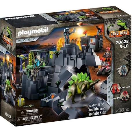 PLAYMOBIL - 70623 - Dino Rise - Dino Rock - Mixte - A partir de 4 ans - Garantie 2 ans VERT 1 - vertbaudet enfant 