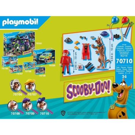 PLAYMOBIL - 70710 - SCOOBY-DOO! Fantôme du clown - Figurines avec accessoires MARRON 4 - vertbaudet enfant 