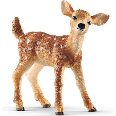 Figurine Faon de Virginie - SCHLEICH Wild Life 14820 - Beige - Pour Enfant de 3 Ans et Plus BEIGE 1 - vertbaudet enfant 