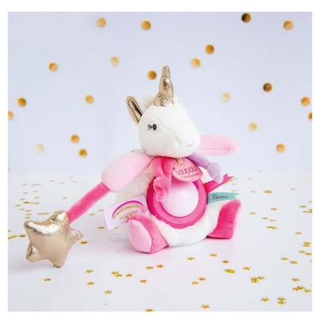 Veilleuse - DOUDOU ET COMPAGNIE - Lucie la licorne - Rose - Pour Bébé - Dès la naissance ROSE 3 - vertbaudet enfant 