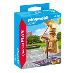 Jouet-Jeux d'imagination-PLAYMOBIL - 70377 - Artiste de rue - Gamme Playmobil City Life - Age 4 ans - 15 pièces