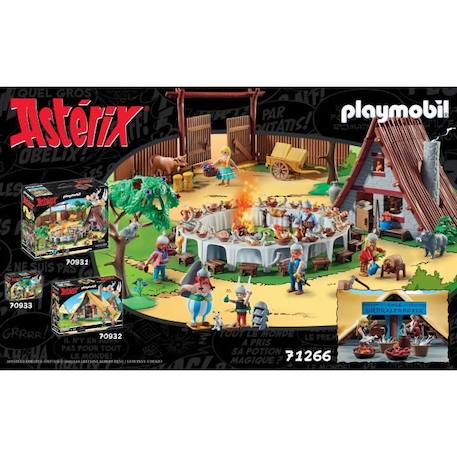 PLAYMOBIL - 71266 - Astérix : Hutte d'Ordralfabetix BLEU 4 - vertbaudet enfant 