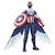 MARVEL AVENGERS - Titan Hero Series - Figurine Captain America de 30 cm avec des ailes - pour enfants à partir de 4 ans BLEU 2 - vertbaudet enfant 