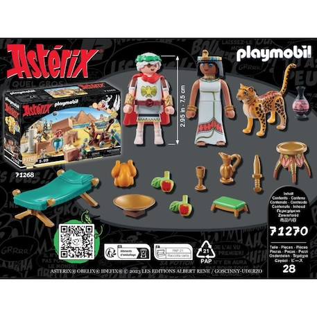 PLAYMOBIL - 71270 - Astérix : César et Cléopâtre BLEU 3 - vertbaudet enfant 