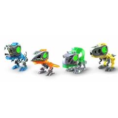 Jouet-Jeux éducatifs-Pack 4 Robots Dino à Construire YCOO - BIOPOD - Rouge - Effets Sonores et Lumineux - A partir de 5 ans