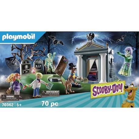 PLAYMOBIL - SCOOBY-DOO! Histoires au Cimetière - 3 personnages - cercueil magique - accessoires BLEU 3 - vertbaudet enfant 