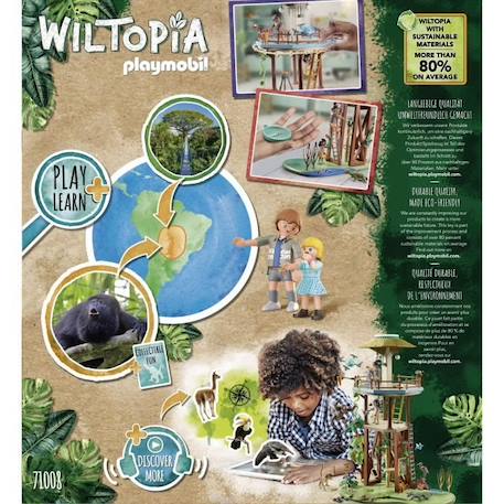 Tour de recherche avec boussole PLAYMOBIL - Wiltopia - 203 pièces - 80% de matériaux recyclés ou biosourcés MARRON 6 - vertbaudet enfant 