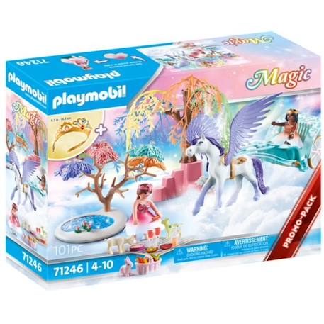 PLAYMOBIL - 71246 - Princesses - Calèche et cheval ailé - 101 pièces - Magic BLEU 1 - vertbaudet enfant 