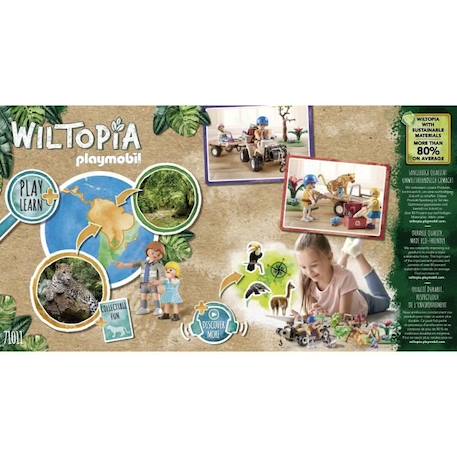 PLAYMOBIL - 71011 - Wiltopia - Quad de secours pour animaux - Matériaux recyclés ou biosourcés MARRON 6 - vertbaudet enfant 