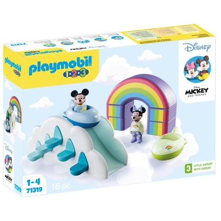 PLAYMOBIL 1.2.3 - Maison des nuages de Mickey et Minnie - Disney - 16 pièces BLEU 1 - vertbaudet enfant 