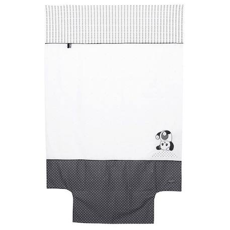 Housse de couette 100x135cm en coton blanc BLANC 1 - vertbaudet enfant 