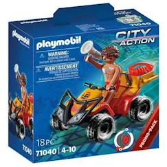 PLAYMOBIL - City Action 71040 Sauveteur en mer et quad - Blanc - Enfant - Mixte - A partir de 4 ans  - vertbaudet enfant