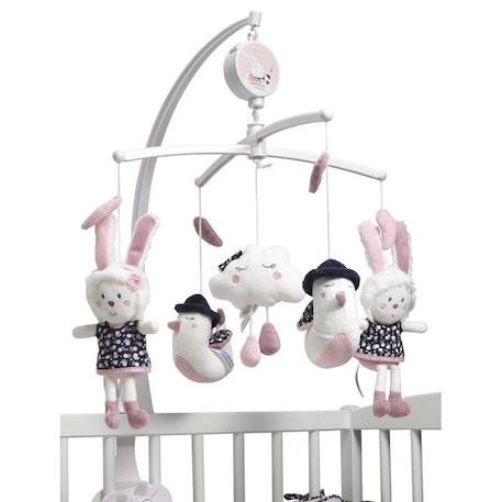 Mobile musical en polyester blanc BLANC 1 - vertbaudet enfant 