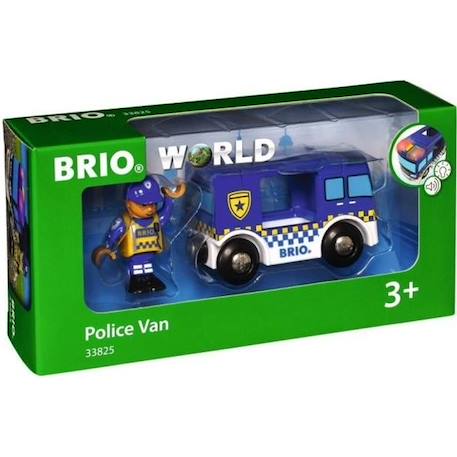 Brio World Camion de Police Son et Lumière - Accessoire son & lumière Circuit de train en bois - Ravensburger - Dès 3 ans - 33825 VERT 1 - vertbaudet enfant 