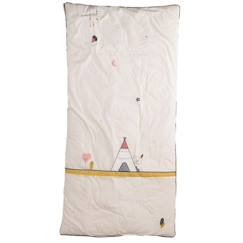 Puériculture-Chancelières, plaid-Edredon pour lit bébé en coton - SAUTHON - Timouki - 4x100x140 - Mixte - Beige - 100% coton