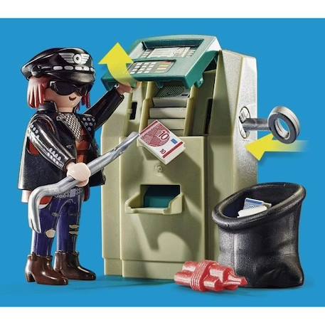 PLAYMOBIL - 70572 - City Action - Policier avec moto et voleur - Bleu - A partir de 4 ans - Mixte BLEU 5 - vertbaudet enfant 