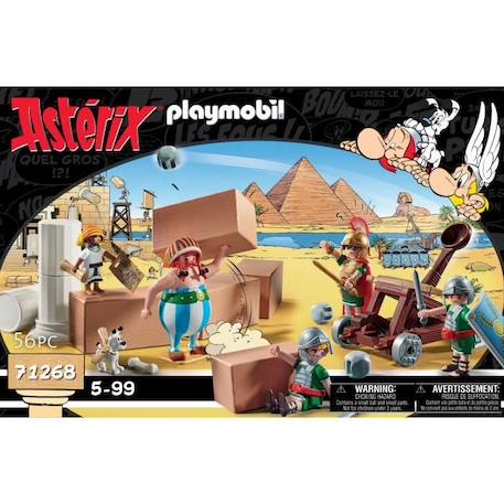 PLAYMOBIL - 71268 - Astérix : Numerobis et la bataille du Palais - Siège des Romains - 56 pièces - Multicolore BLEU 6 - vertbaudet enfant 