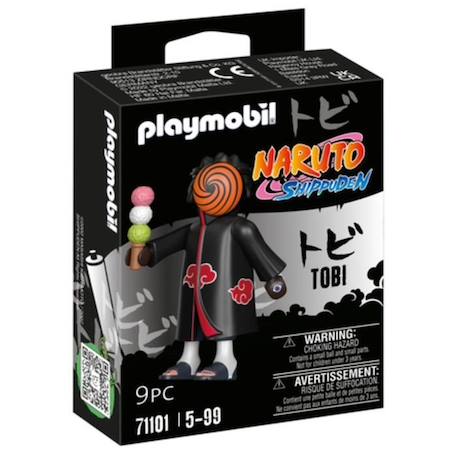 PLAYMOBIL - 71101 - Tobi (Obito) - Naruto Shippuden NOIR 1 - vertbaudet enfant 