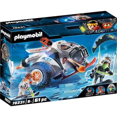 Véhicule des neiges de la Spy Team - PLAYMOBIL - 70231 - Pour Enfant de 18 mois et plus - Couleur Bleu BLEU 1 - vertbaudet enfant 