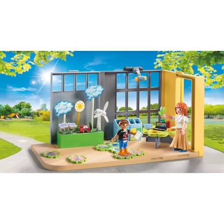 PLAYMOBIL - Classe éducative sur l'écologie - City Life - L'école - 52 pièces BLEU 2 - vertbaudet enfant 