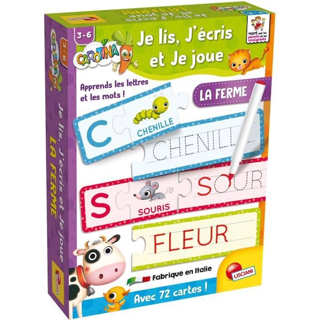 Je lis j écris et je joue avec la ferme Carotina jeu d