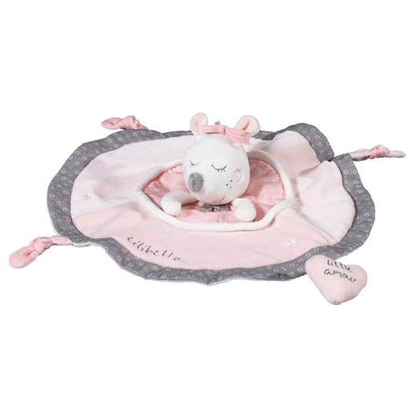 Doudou Mouchoir Souris danseuse étoile en velours Rose - SAUTHON - Doudou mouchoir - Mixte - Bébé - 1 mois - Non ROSE 1 - vertbaudet enfant 