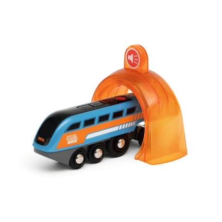 Locomotive à Enregistreur vocal Smart Tech Sound - BRIO - Circuit de train en bois - Mixte - Dès 3 ans ORANGE 4 - vertbaudet enfant 