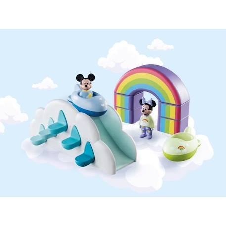 PLAYMOBIL 1.2.3 - Maison des nuages de Mickey et Minnie - Disney - 16 pièces BLEU 2 - vertbaudet enfant 