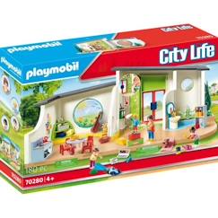 Jouet-Jeux d'imagination-PLAYMOBIL - City Life - Centre de loisirs - 70280 - Table, chaises, espace jeux, cuisine, sanitaires